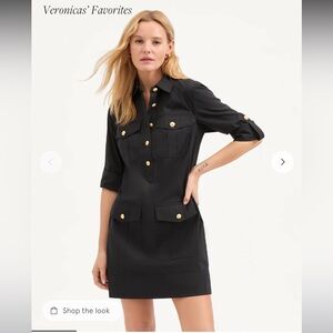 NEW VERONICA BEARD saude dress in black size 4. NWT $498 extra button